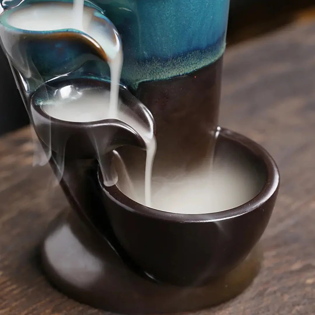 Incensario, incensario cascata, incensario ceramica, incensario bencao, incensario natural, incensario fonte, incensario meditação, incensario celeste
