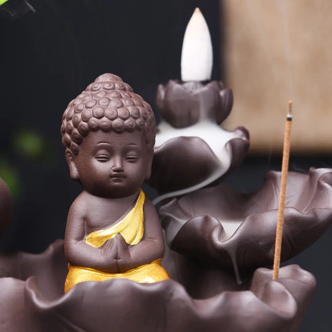 Incensario, incensario cascata, incensario argila, incensario bencao, incensario natural, incensario buda, incensario meditação