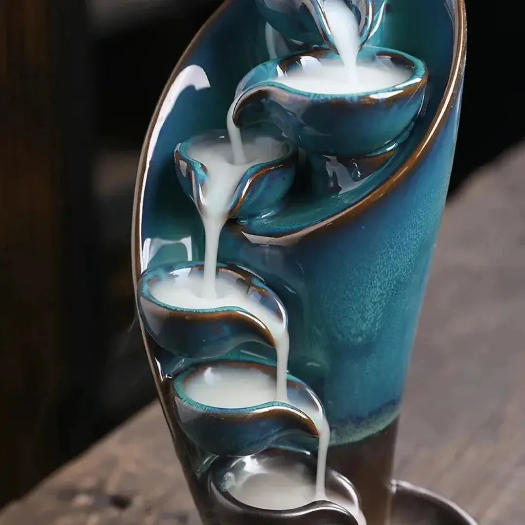 Incensario, incensario cascata, incensario ceramica, incensario bencao, incensario natural, incensario fonte, incensario meditação, incensario celeste