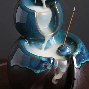 Incensario, incensario cascata, incensario ceramica, incensario bencao, incensario natural, incensario infinito, incensario meditação, incensario esferas