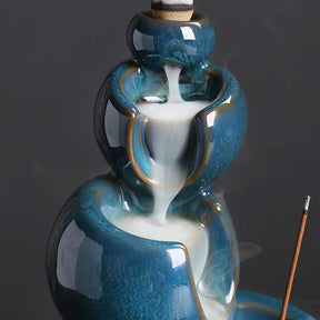 Incensario, incensario cascata, incensario ceramica, incensario bencao, incensario natural, incensario infinito, incensario meditação, incensario esferas