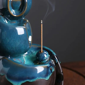 Incensario, incensario cascata, incensario ceramica, incensario bencao, incensario natural, incensario infinito, incensario meditação, incensario esferas