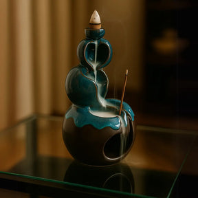 Incensario, incensario cascata, incensario ceramica, incensario bencao, incensario natural, incensario infinito, incensario meditação, incensario esferas